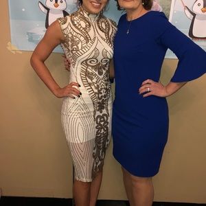 Akira formal mid calf dress